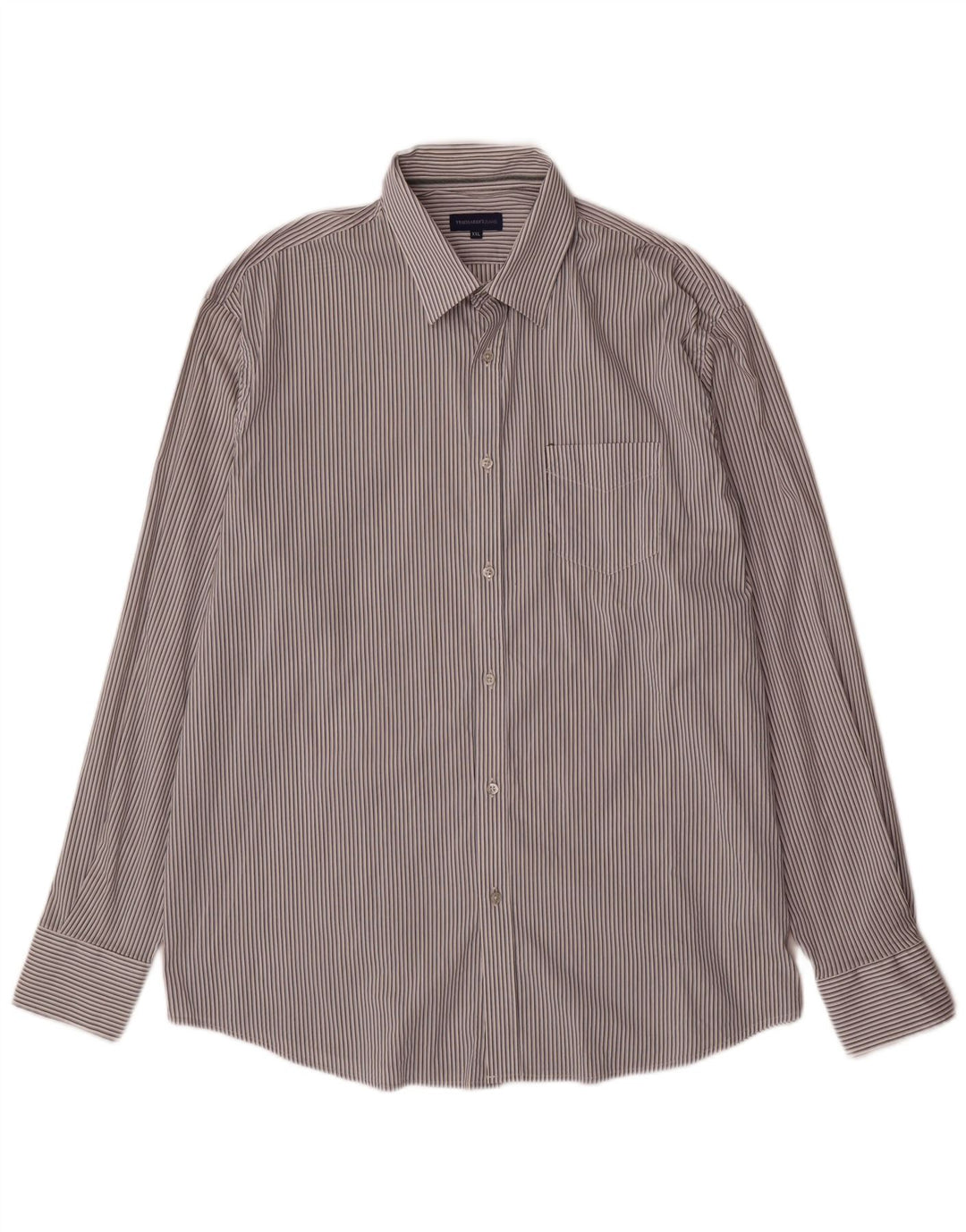 Camicia Trussardi Jeans Uomo 2XL Rigata Bianca