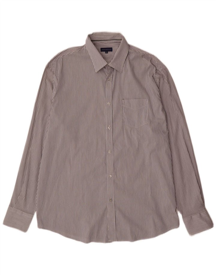 Camicia Trussardi Jeans Uomo 2XL Rigata Bianca