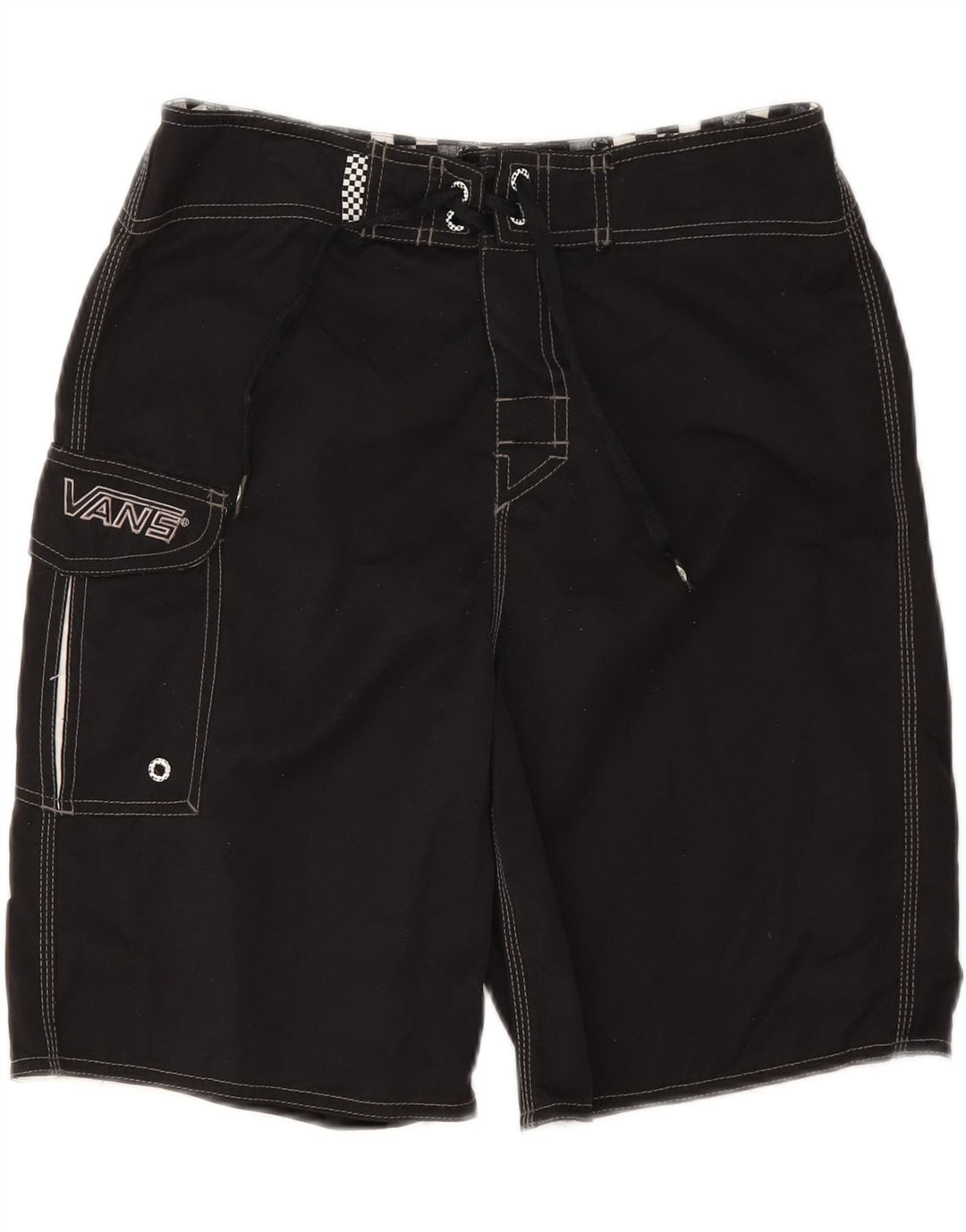 Pantaloncini da bagno da uomo Vans medio nero in poliestere