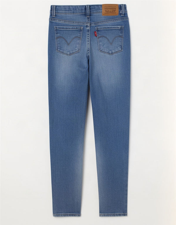 Jeans Levi's Girls 710 Super Skinny 7-8 anni W20 L23 cotone blu