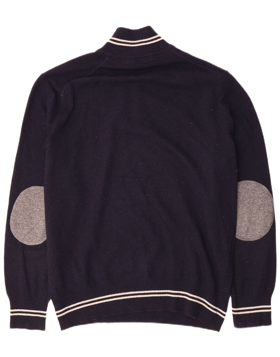 Maglione da uomo North Sails con zip e collo 2XL in lana blu navy