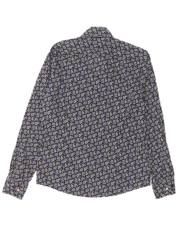 Camicia Venti da uomo in edizione limitata in cotone Paisley medio blu navy