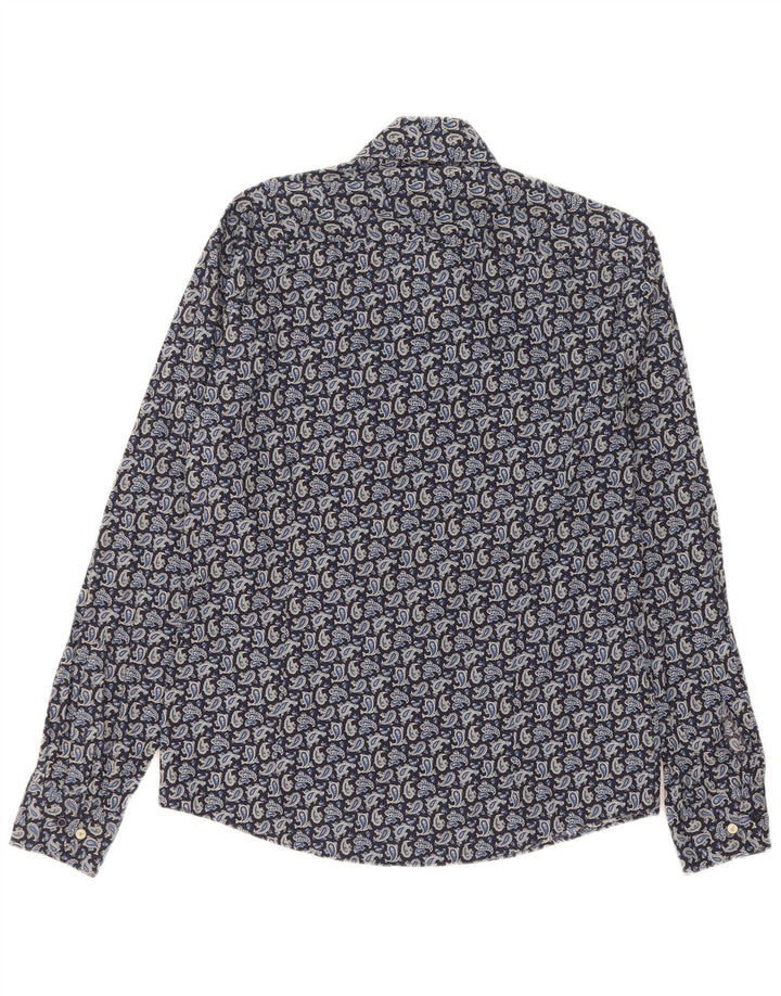 Camicia Venti da uomo in edizione limitata in cotone Paisley medio blu navy
