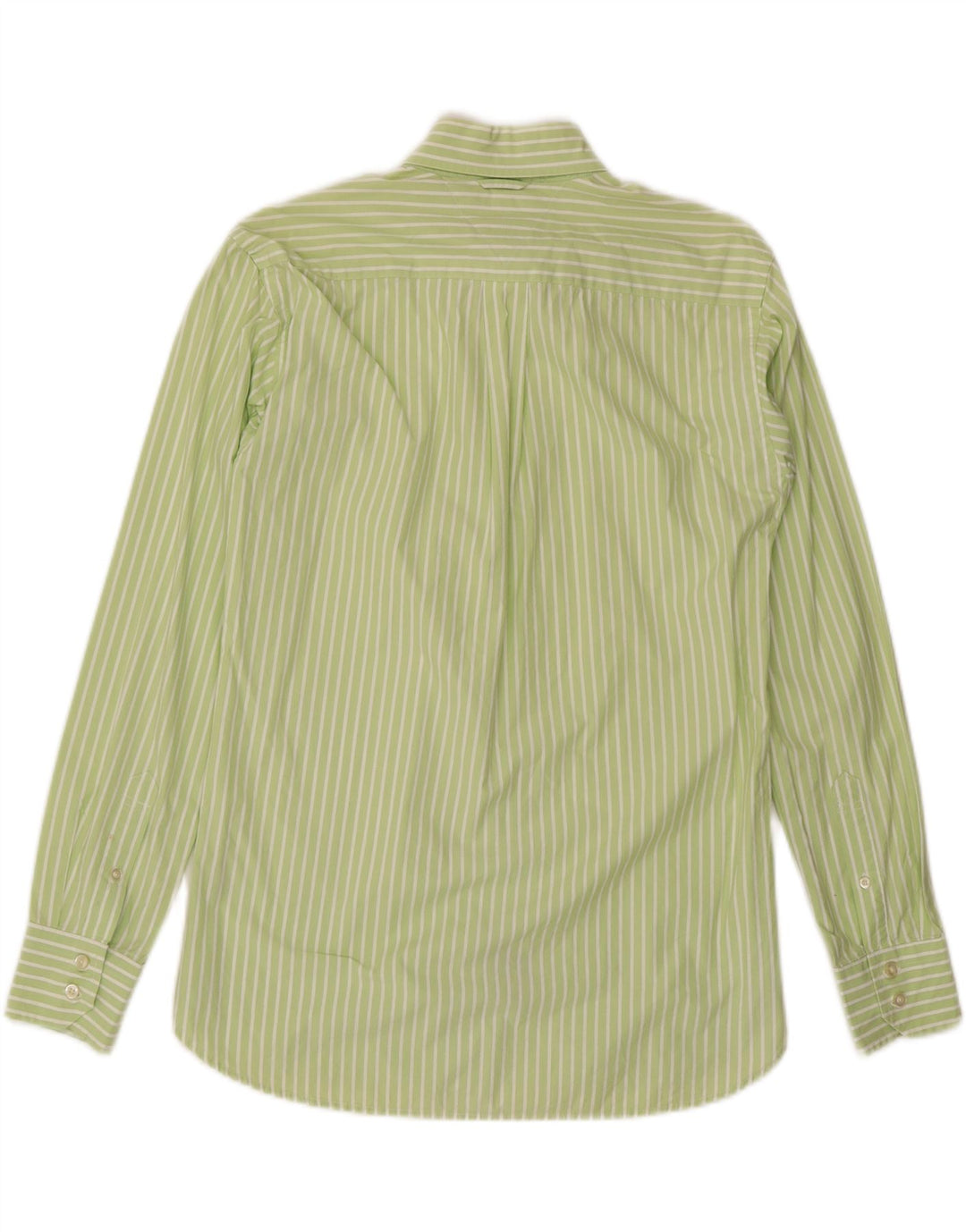 TOMMY HILFIGER Mens Shirt Medium Green Striped Cotton Vintage Tommy Hilfiger and Second-Hand Tommy Hilfiger from Messina Hembry 