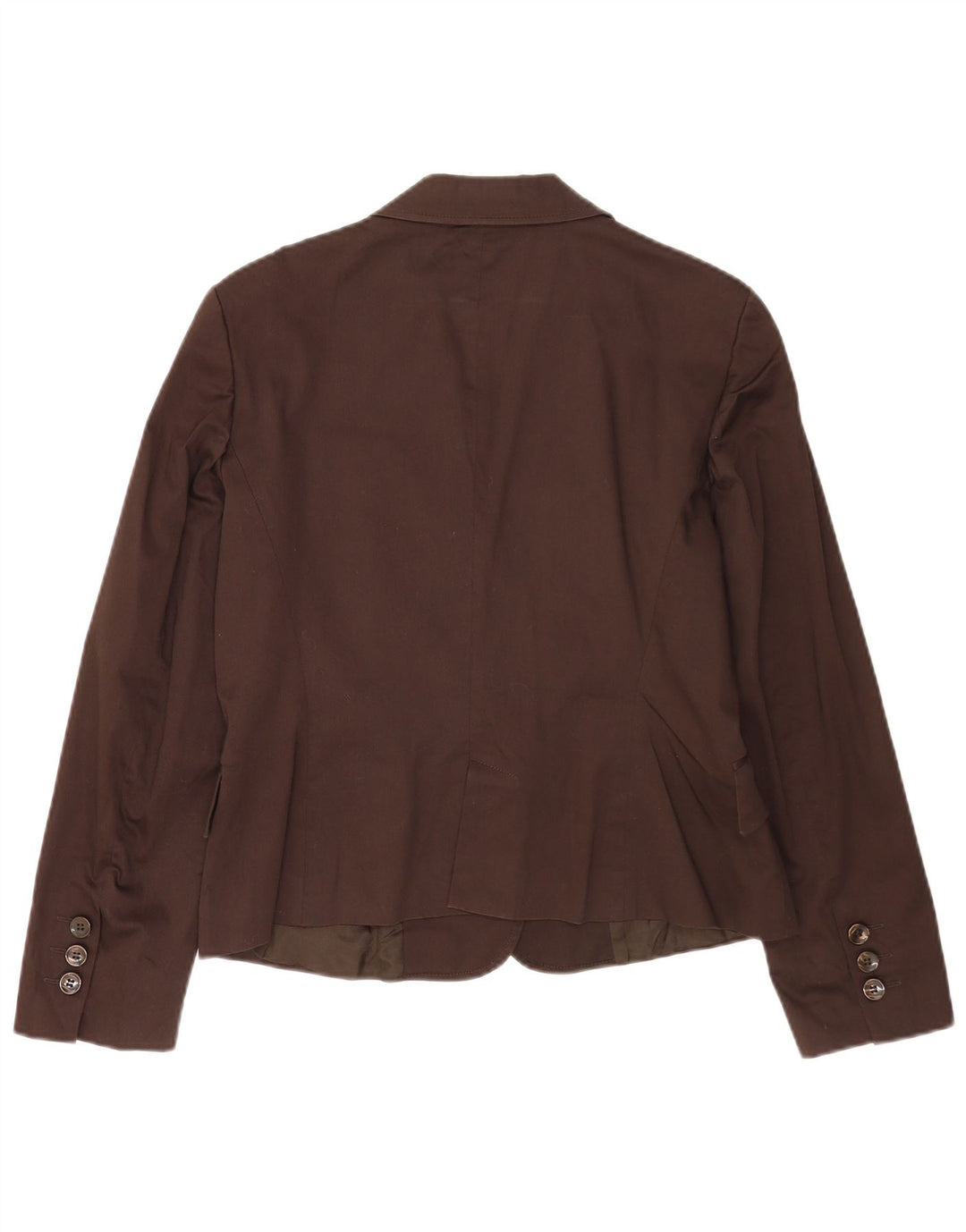 Giacca blazer a 2 bottoni da donna Zara UK 18 XL cotone marrone