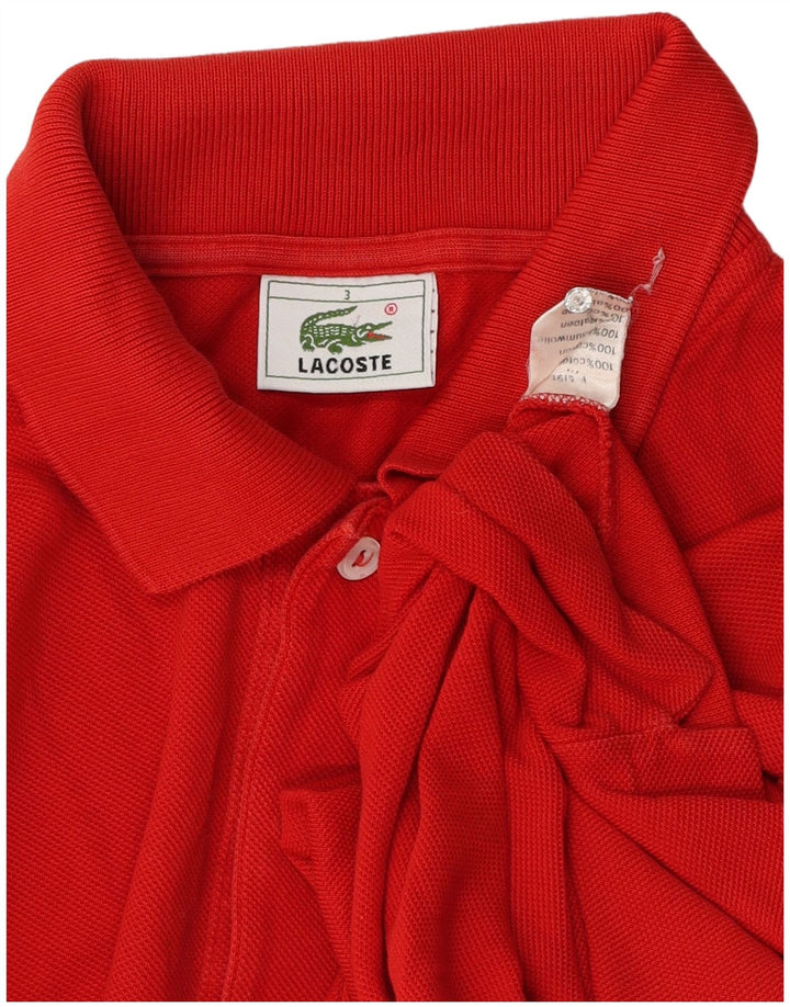 Polo da uomo Lacoste taglia 3 piccola in cotone rosso