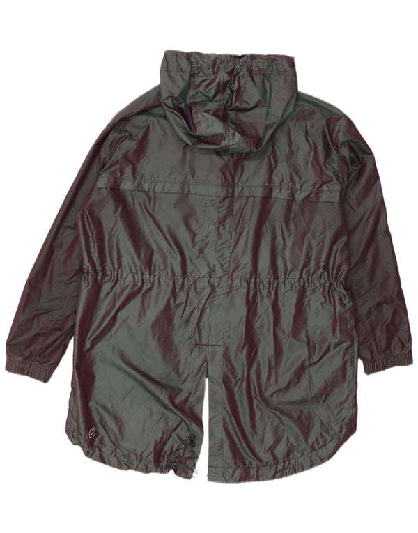 Giacca antipioggia oversize con cappuccio da donna Puma UK 14 Large Viola Poliammide