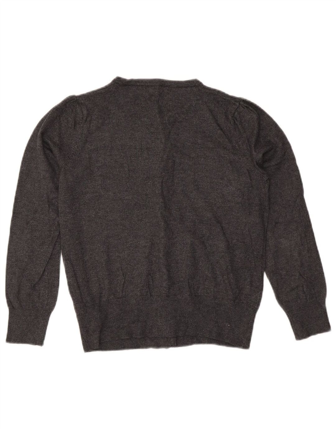 Maglione cardigan corto da donna Marks & Spencer UK 14 Viscosa grigio medio