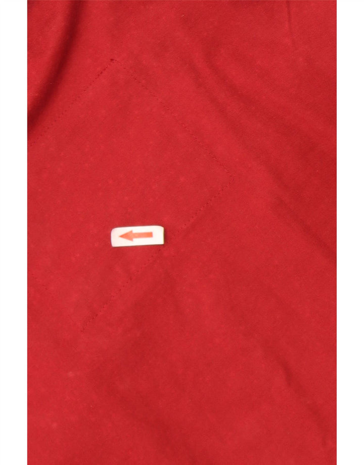 Giacca multiuso oversize da donna Polbot UK 18 XL Cotone color block rosso