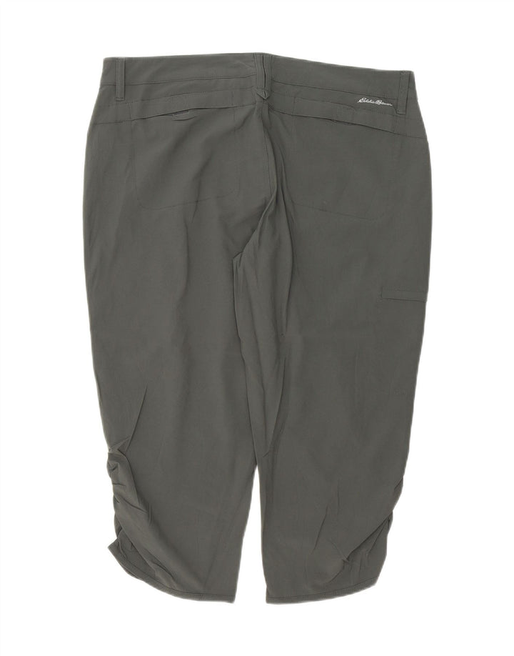 EDDIE BAUER Womens Hiking Capri Trousers US 12 Large W34 L20 Grey Vintage Eddie Bauer and Second-Hand Eddie Bauer from Messina Hembry 
