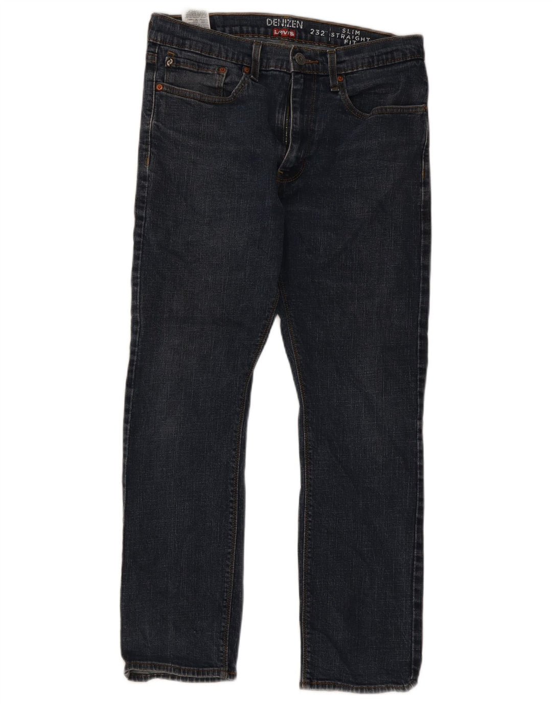 Jeans dritti slim Denizen da uomo Levi's W34 L30 cotone blu navy