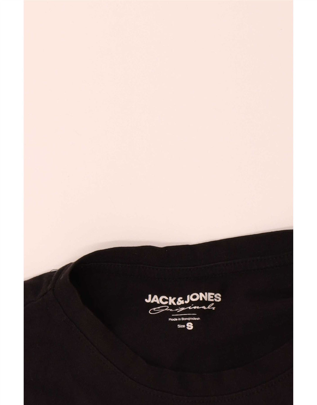 T-shirt da uomo Jack & Jones Top piccola in cotone nero