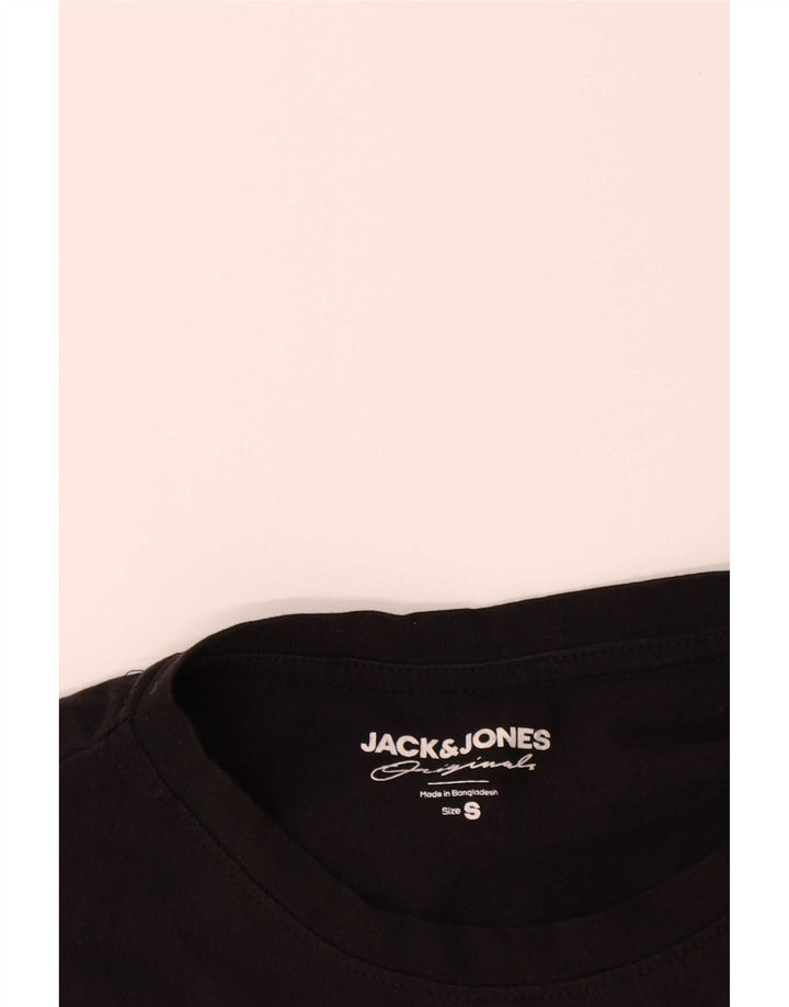 T-shirt da uomo Jack & Jones Top piccola in cotone nero