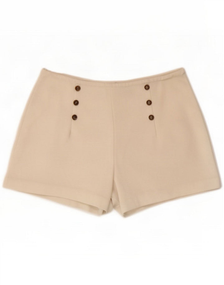Pantaloncini casual da donna Zara piccoli W26 bianco sporco
