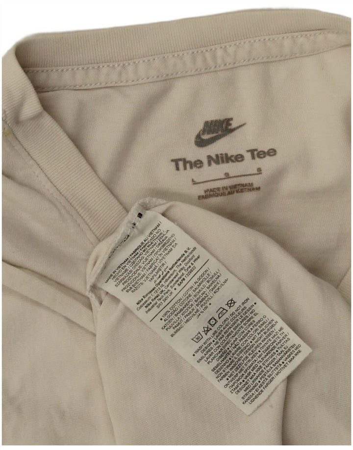 T-shirt da uomo NIKE Top grande in cotone bianco
