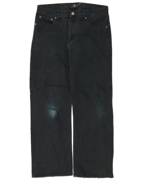 Marks & Spencer Mens Blue Harbour Straight Jeans W34 L29 Black Cotton