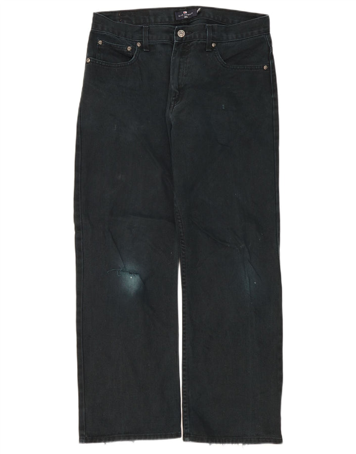 Jeans dritti da uomo Marks & Spencer Blue Harbour W34 L29 cotone nero