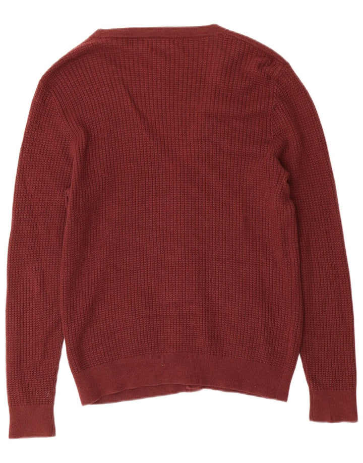 Maglione cardigan da uomo REISS grande cotone marrone