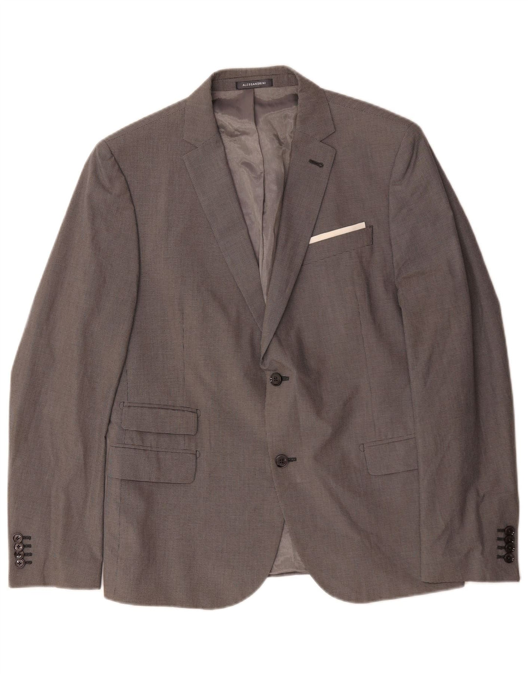 Giacca Blazer 2 Bottoni Uomo Daniele Alessandrini IT 52 XL Pied De Poule Grigio