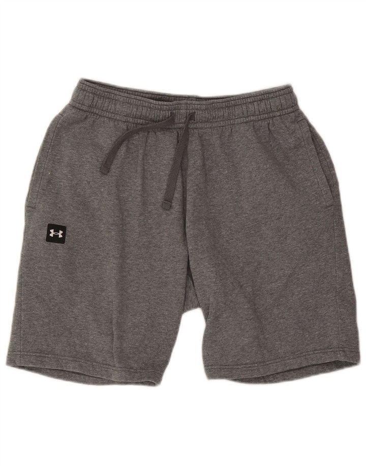 Pantaloncini sportivi da uomo Under Armour di grandi dimensioni in cotone grigio