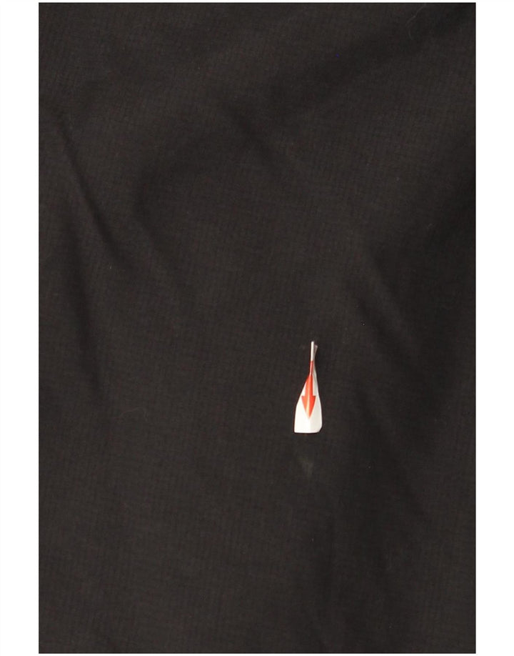 Giacca a vento con cappuccio grafica da donna Superdry UK 14 nylon nero medio