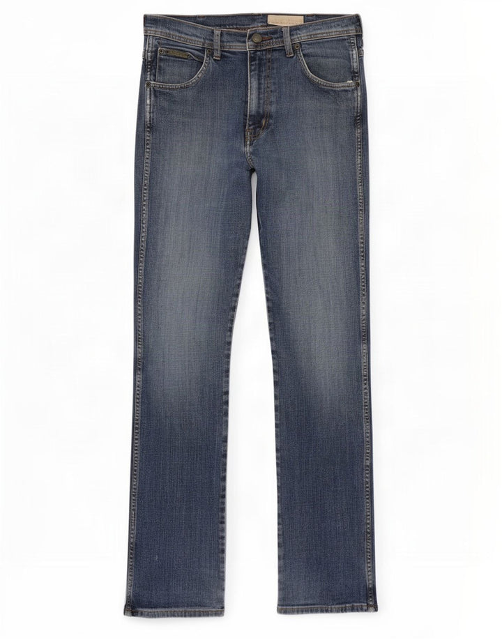 Jeans dritti da uomo Wrangler W30 L34 cotone blu