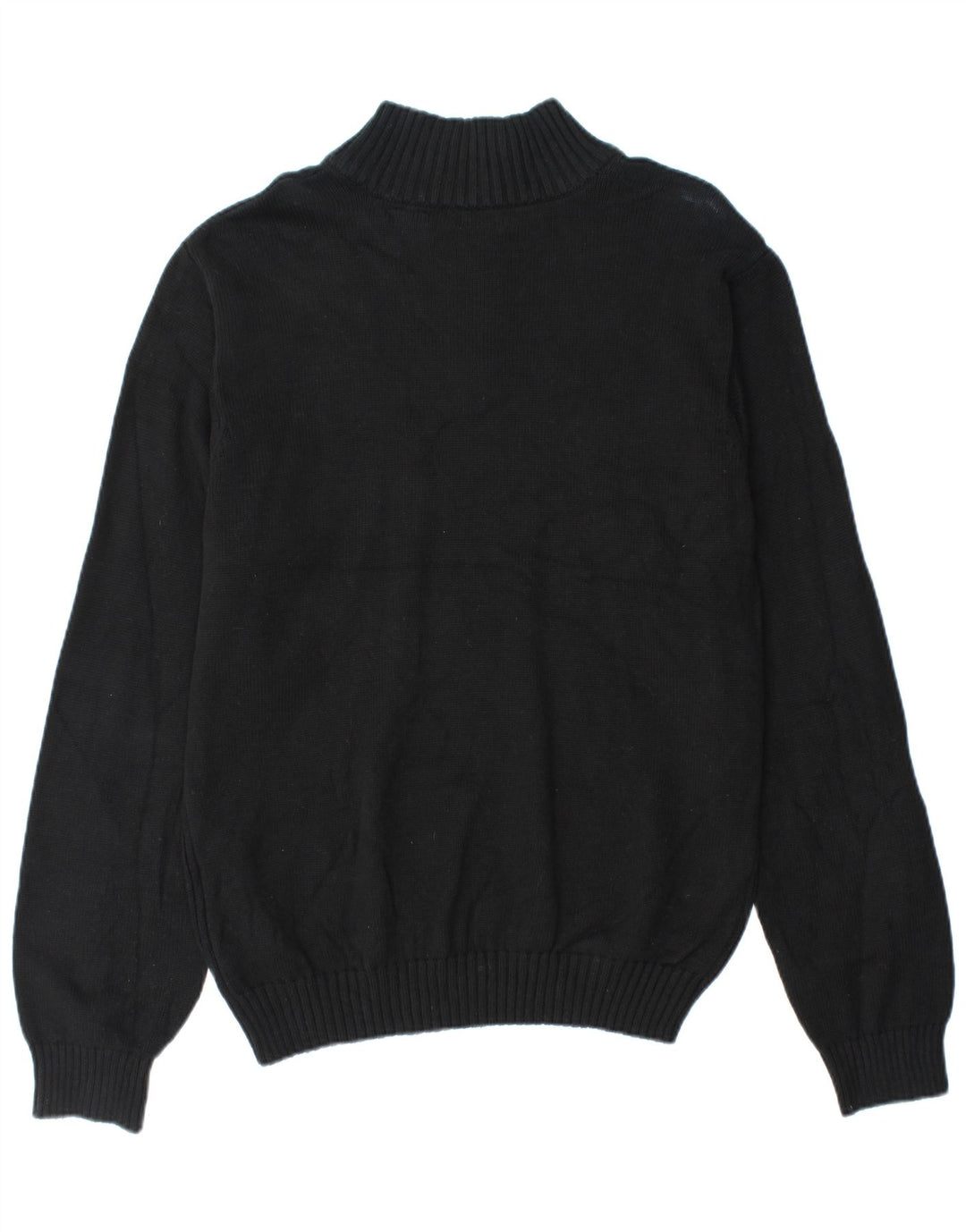 Maglione da uomo con zip e collo Izod XL in cotone nero
