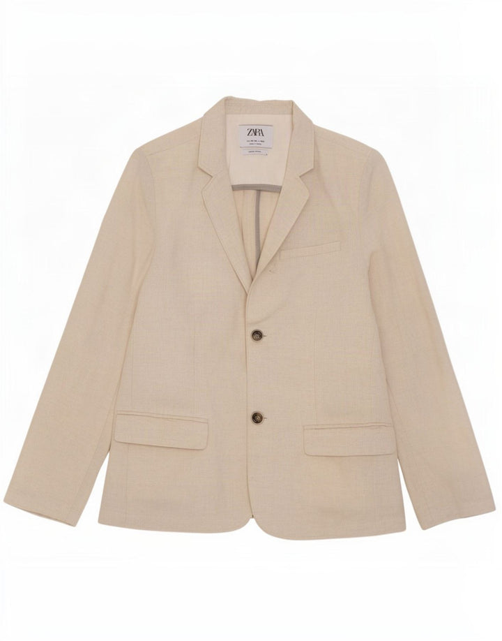 Giacca Blazer a 2 Bottoni Zara da Bambino 13-14 Anni Beige