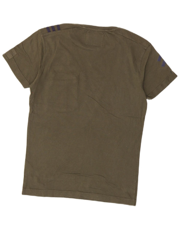 T-shirt da uomo Jack & Jones Top piccola in cotone kaki