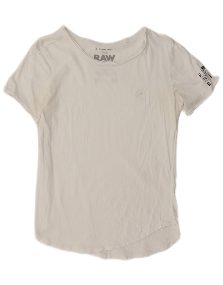 T-shirt grafica da uomo G-Star Top piccola bianca