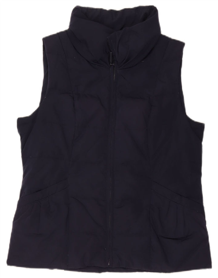 Gilet imbottito da donna Monsoon UK 14 medio poliestere blu navy