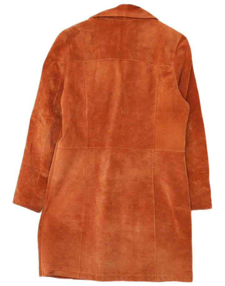 Soprabito in pelle scamosciata da donna Biba EU 38 in pelle marrone medio