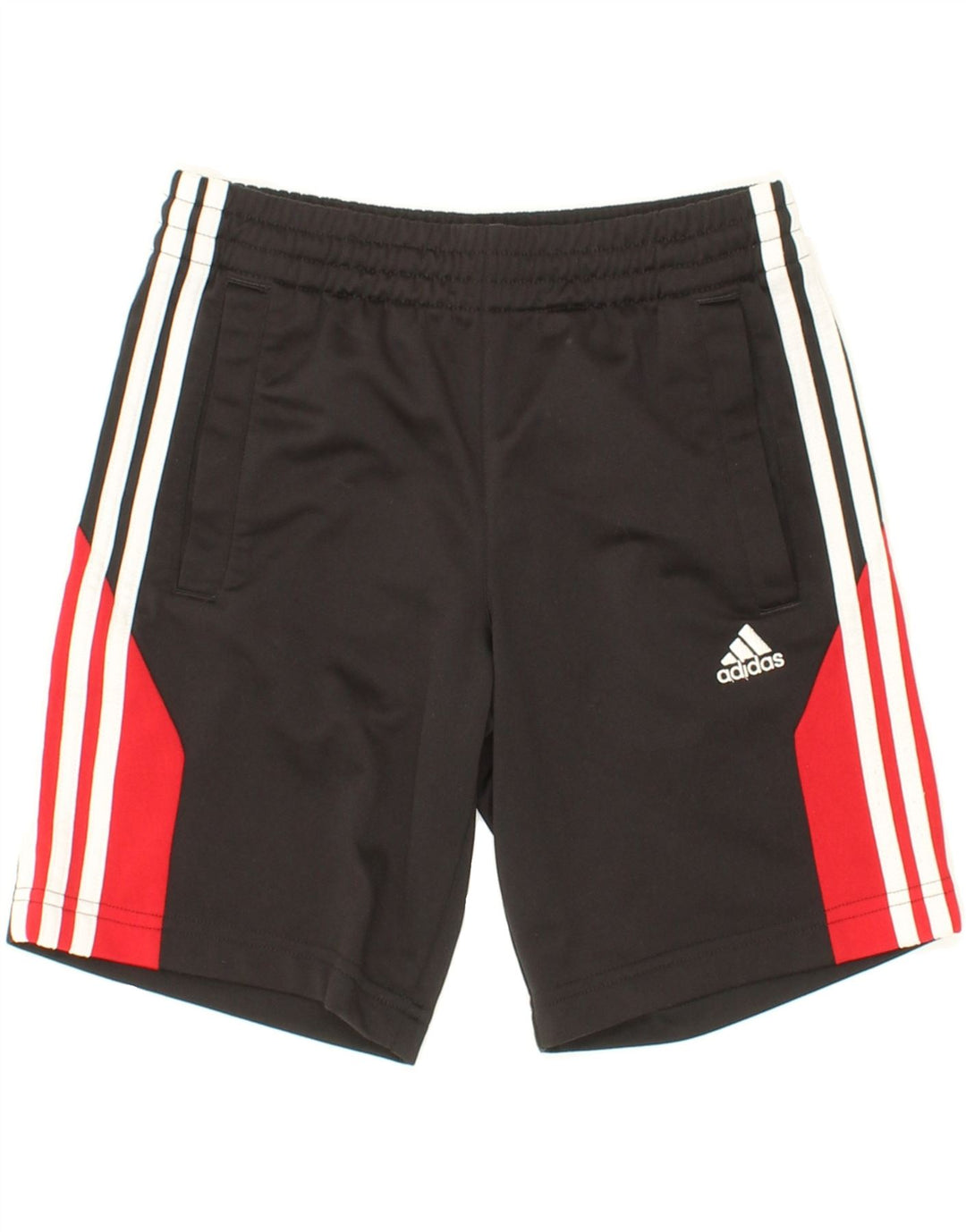 ADIDAS Boys Sport Shorts 9-10 Years Black Colourblock Polyester Vintage Adidas and Second-Hand Adidas from Messina Hembry 