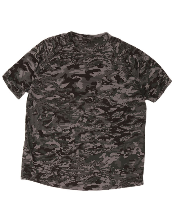 Maglietta da uomo Under Armour Top 2XL Poliestere mimetico grigio