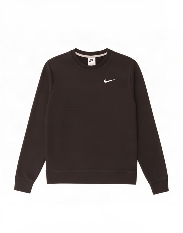 Felpa Nike Uomo Maglione Piccolo Cotone Nero