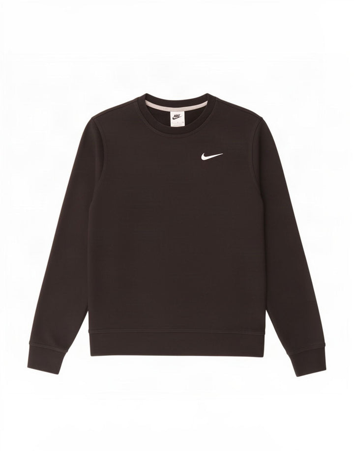 Felpa Nike Uomo Maglione Piccolo Cotone Nero