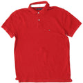 Polo da uomo vestibilità regolare Tommy Hilfiger in cotone bordeaux medio