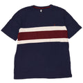 T-shirt da uomo IZOD Top Large in cotone color block blu navy
