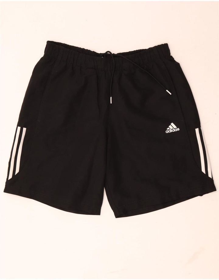 Pantaloncini sportivi Adidas Climalite da uomo grandi in poliestere nero