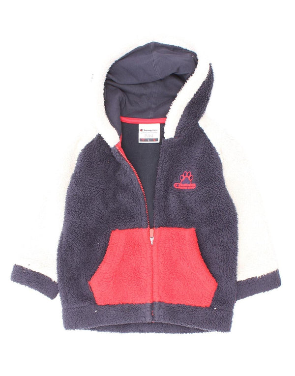 Giacca in pile con cappuccio Champion per neonati, 18-24 mesi, colore blu navy