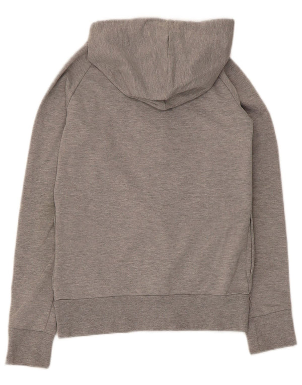 Maglione con cappuccio e zip Kappa per ragazzi 11-12 anni in cotone grigio