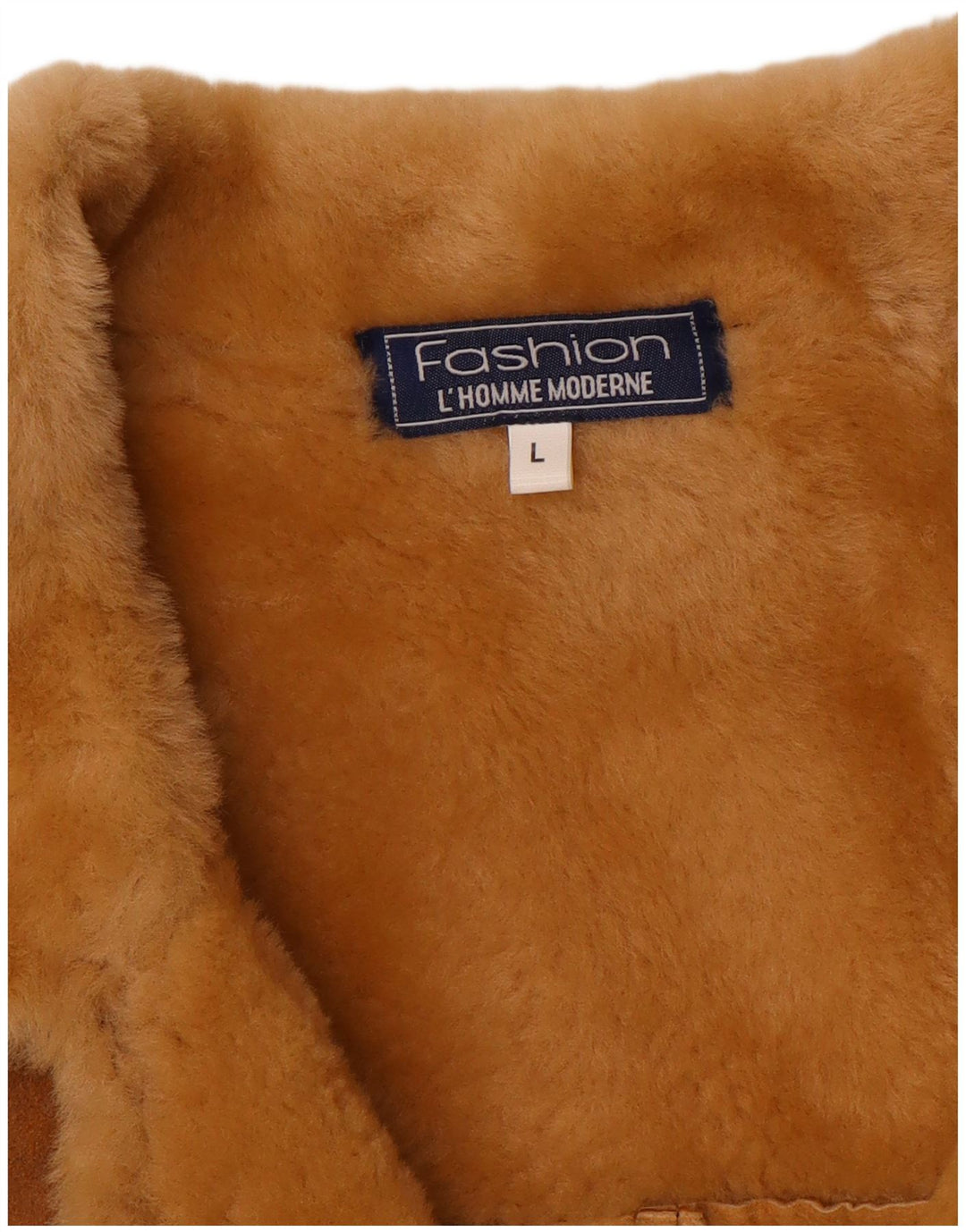 Giacca in shearling vintage da uomo UK 40 grande marrone