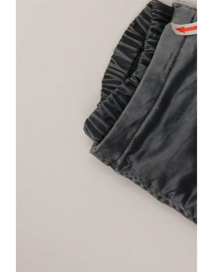 Giacca a vento oversize con cappuccio da donna vintage IT 44 blu medio
