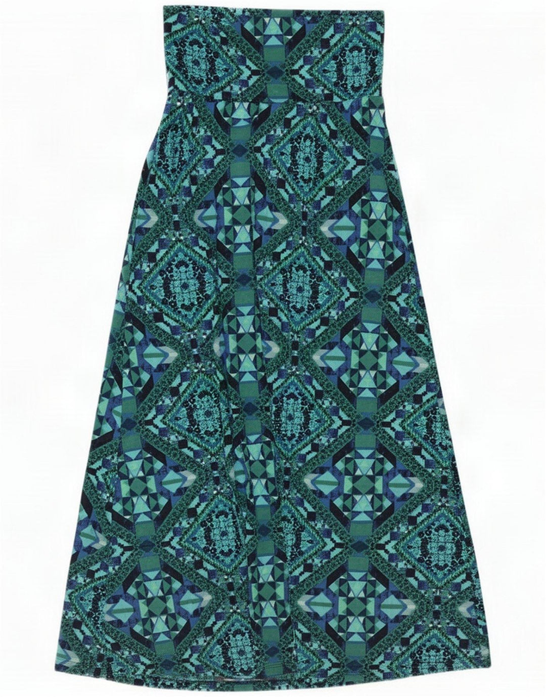 Mossimo Gonna lunga da donna media W28 Poliestere geometrico multicolore
