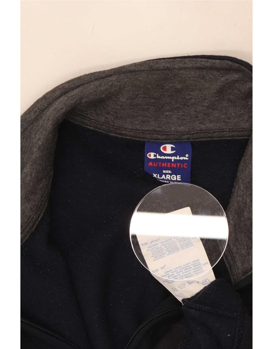 Giacca da tuta da uomo Champion XL in cotone blu navy