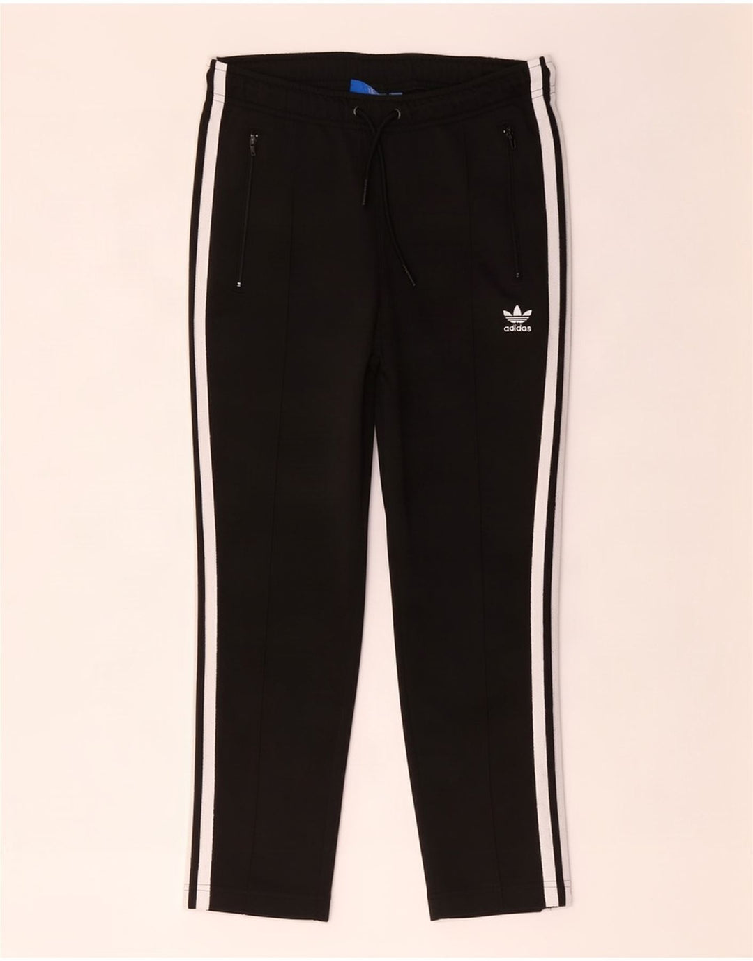 Pantaloni della tuta da donna Adidas UK 10 piccoli poliestere nero