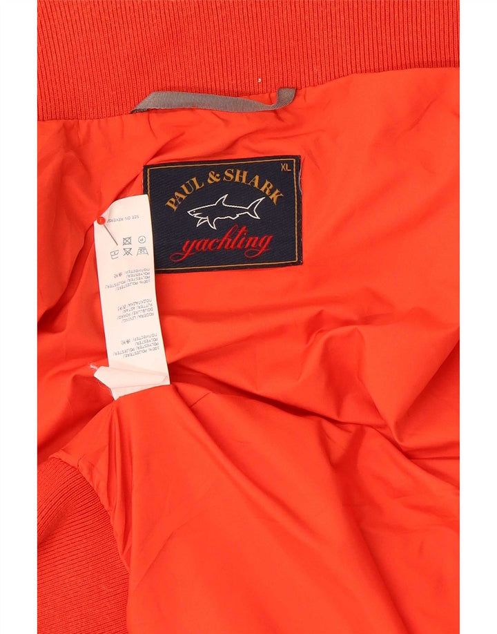 Paul & Shark Giubbotto bomber da yachting da uomo UK 42 XL Poliestere rosso
