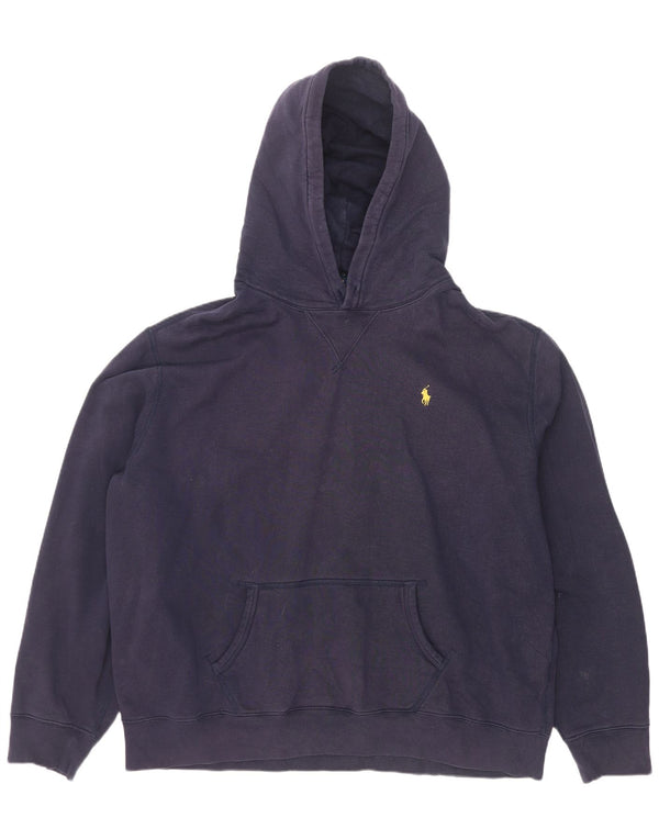 Maglia con cappuccio da uomo Polo Ralph Lauren 2XL cotone blu navy