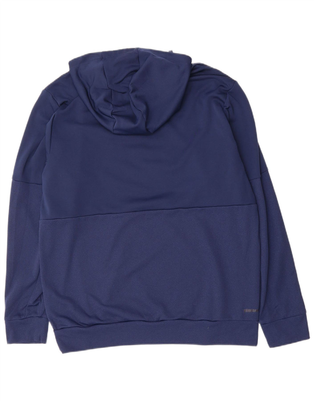 ADIDAS Mens Elite Graphic Hoodie Jumper XL Navy Blue Polyester