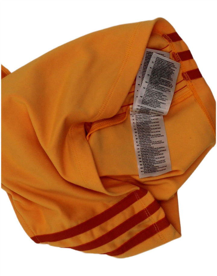 Top reggiseno sportivo Adidas da donna UK 14 poliestere arancione medio